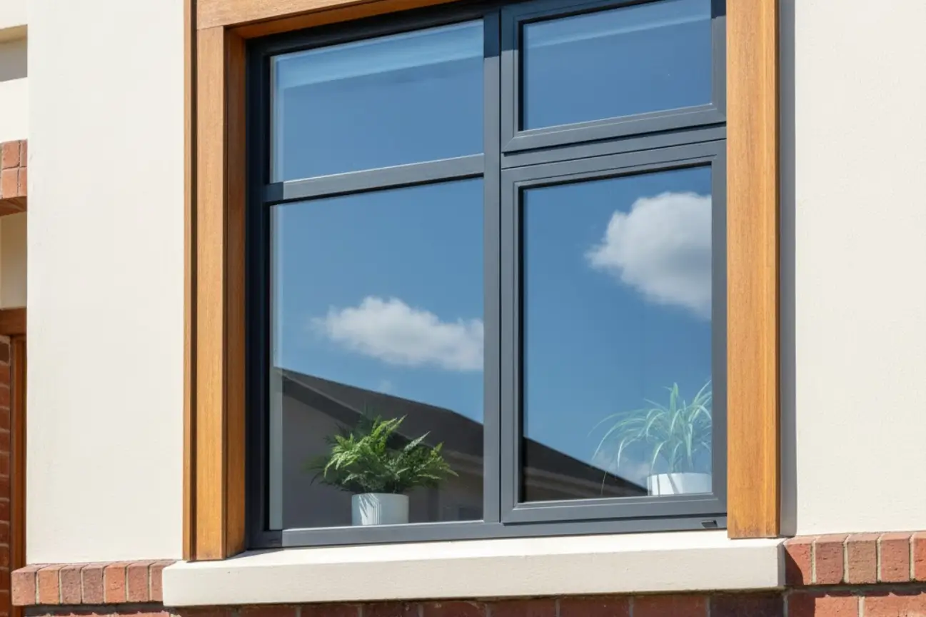 Double Glazing Hamilton aluminium retrofit window installed into an existing frame for improved thermal performance and durability.