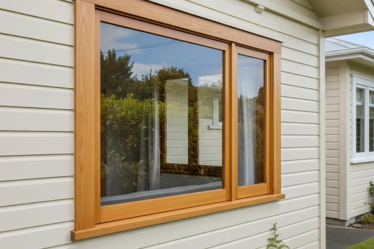 Double Glazing Hamilton timber retrofit window installed into a classic timber frame for improved insulation and comfort.